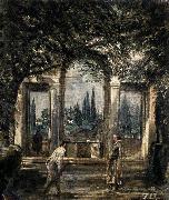 VELAZQUEZ, Diego Rodriguez de Silva y Villa Medici, Pavillion of Ariadn oil